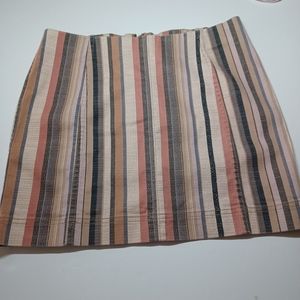 Altar'd State striped vertical size medium zipper back Earth colors micro mini